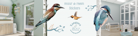 Banner muur stickers, vilten planten Tangara groothandel kinderopvanginrichting 084